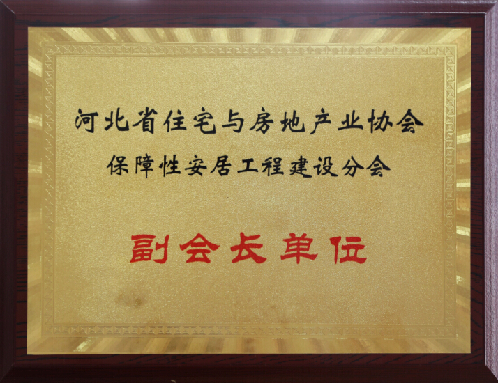 副会长单位 河北省住宅与房地产业协会保障性安居工程建设分会